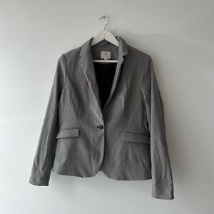 Lila Rose - Fine Houndstooth Blazer - Black & White - Size Large